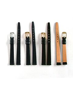 10 mm Leather Watch Strap Dark Blue and Black
