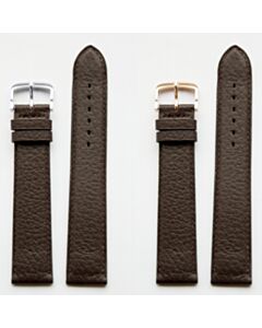 18 mm Brown Leather Watch Strap L