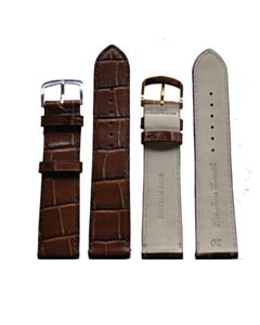 20 mm Croco Watch Strap Brown XL