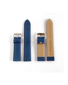Blue Leather Watch Strap 22 mm L271