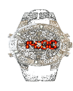 Men's Red LED Watch with Alarm A32209