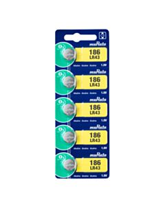 Battery LR43 Murata 5 pcs./bl. 