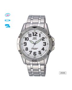Men's Stainless Steel Bracelet Watch Q&Q Q576J204Y