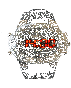 Men's Red LED Watch with Alarm A32209